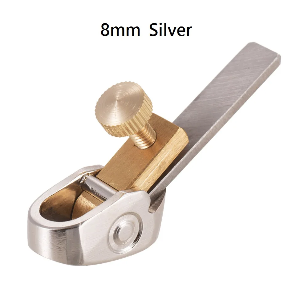 8mm Silver 15 мм деревообрабатывающий перст рубанок резак из нержавеющей стали lutier набор инструментов для DIY скрипки альт виолончель Деревянный инструмент - Цвет: 8mm Silver