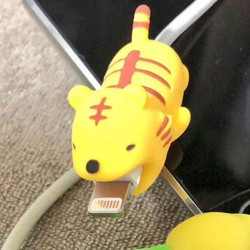 Милая кукла животное защита от перерывов USB кабель для передачи данных зарядное