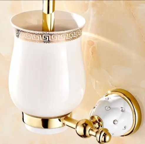 Латунная корзина для мыла с золотистой отделкой в европейском