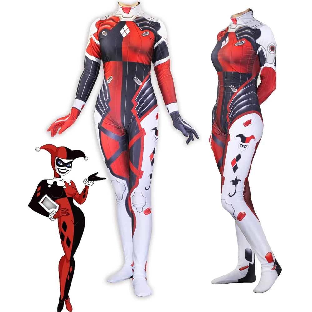 Женский костюм для косплея Harleen Quinzel D.VA| |