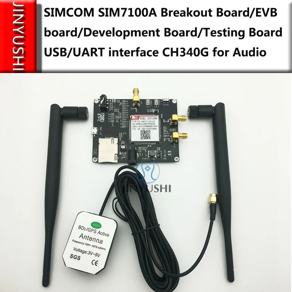 SIMCOM SIM7100A/SIM7100E Breakout Board/EVB board/Development Board/Testing Board USB/UART interface CH340G for Audio