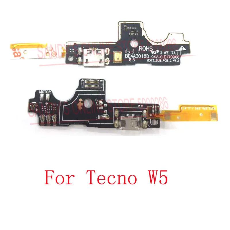 1 шт./партия, usb-порт для зарядки, разъем для док-станции, плата для зарядки, гибкий кабель для Tecno C8 C9 W5 Phantom 6, запасные части
