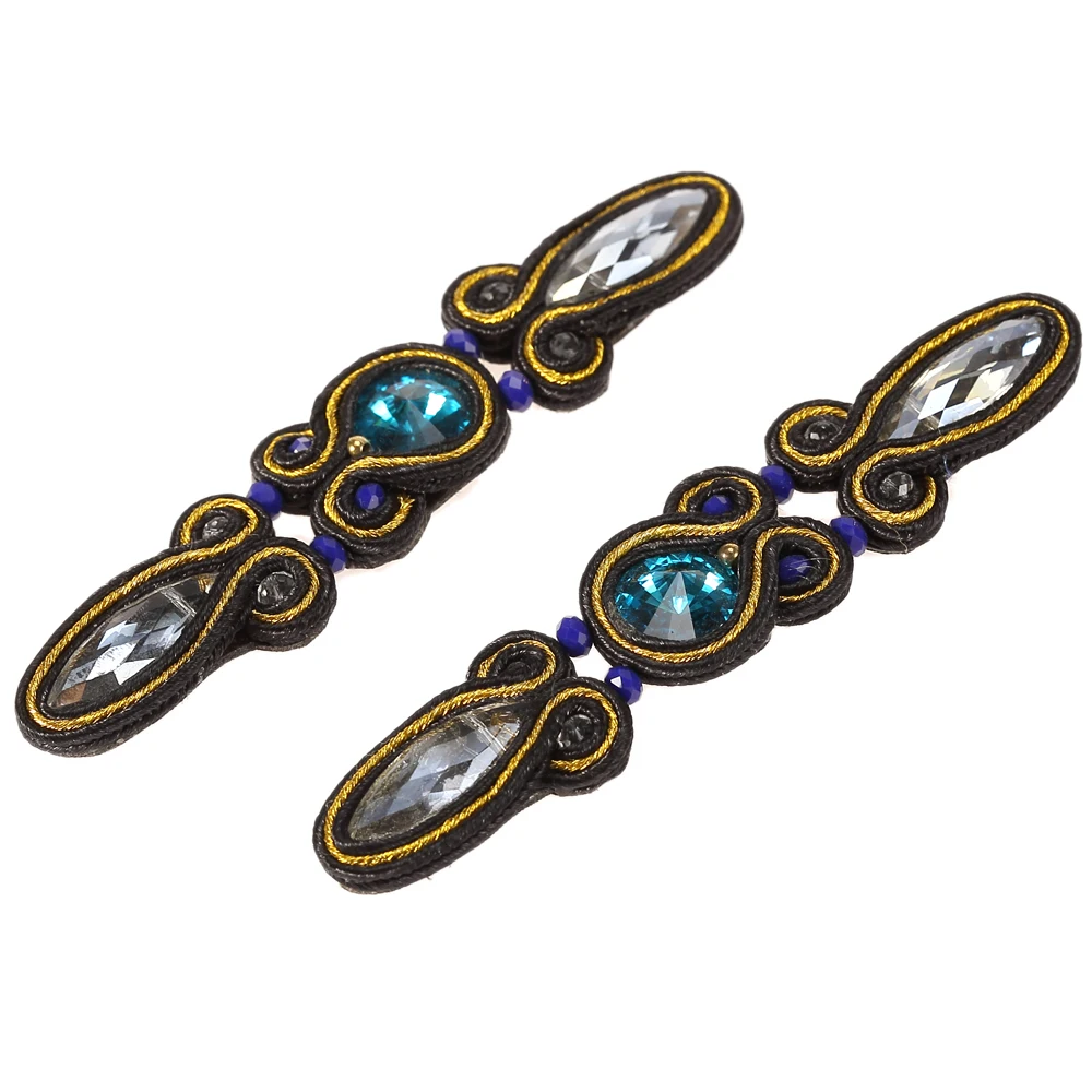 Новые серьги подвески с кристаллами в этническом стиле модные ювелирные изделия