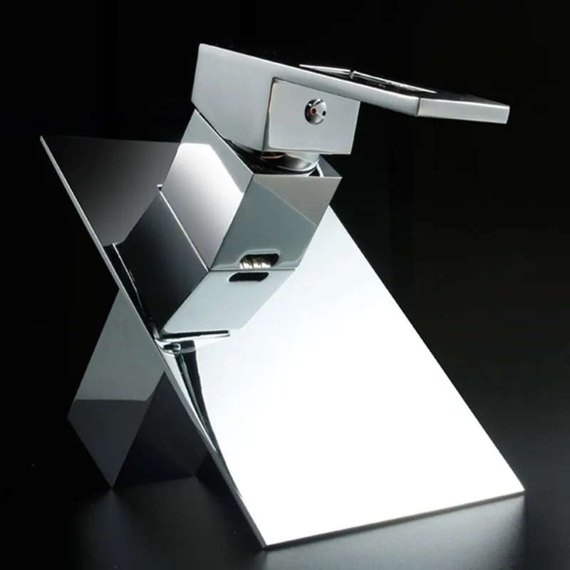 Кран для ванной комнаты кран водопада уникальный дизайн раковины смеситель