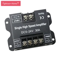 30a dc5v 12v 24v single color led high speed amplifier signal repeater 1ch 1 channel dimmer power amplifier led strip lights