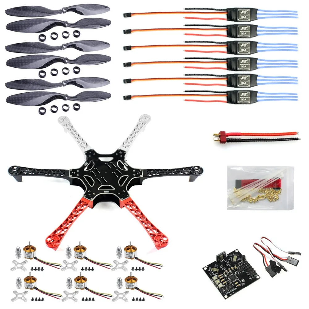F05114 L F550 Drone Heli FlameWheel Kit с полетным контроллером KK 2 3 мотор ESC пропеллеры из