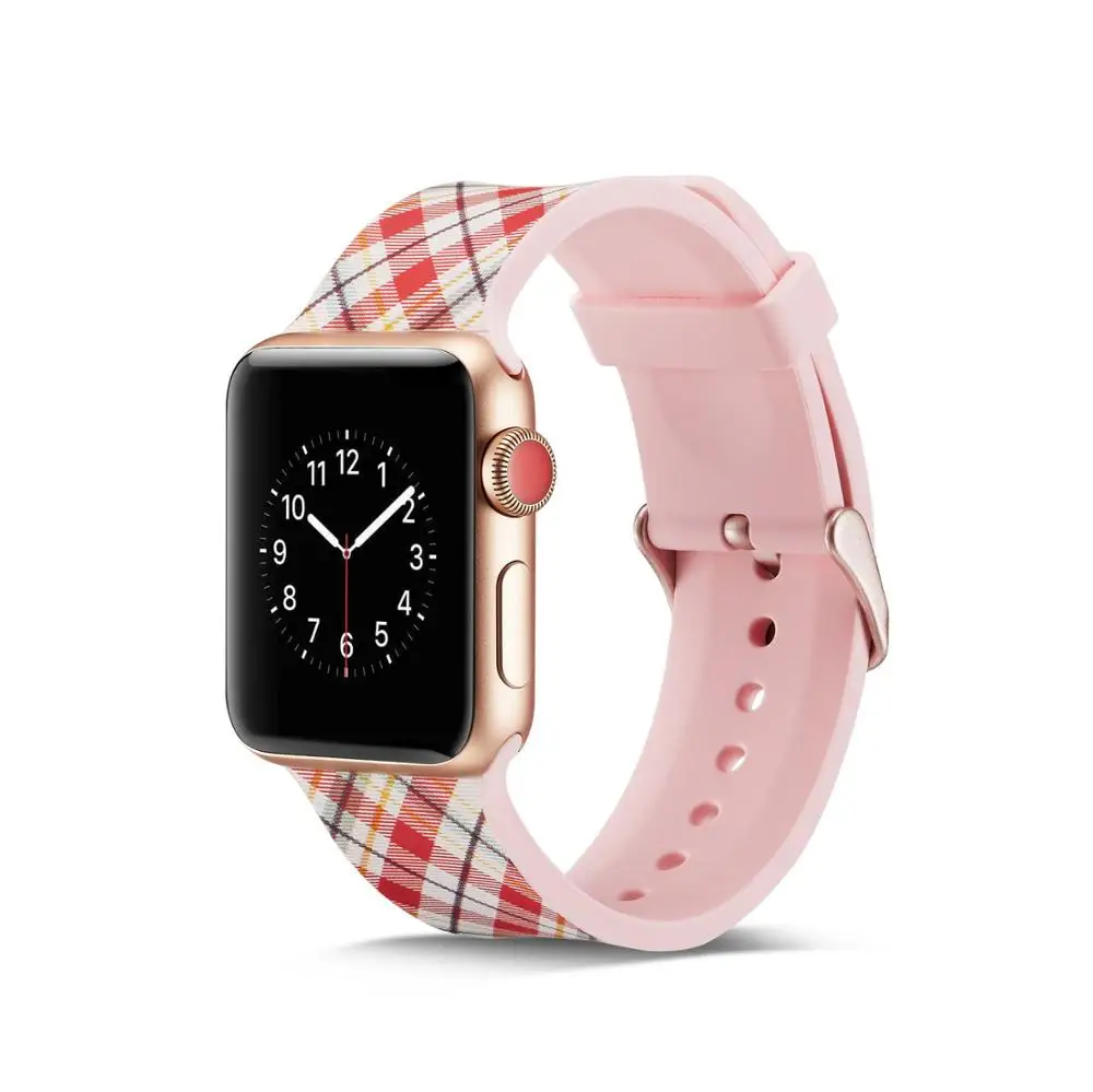 Ремешок силиконовый для Apple Watch 38 мм 40 42 44 мм|Ремешки часов| |