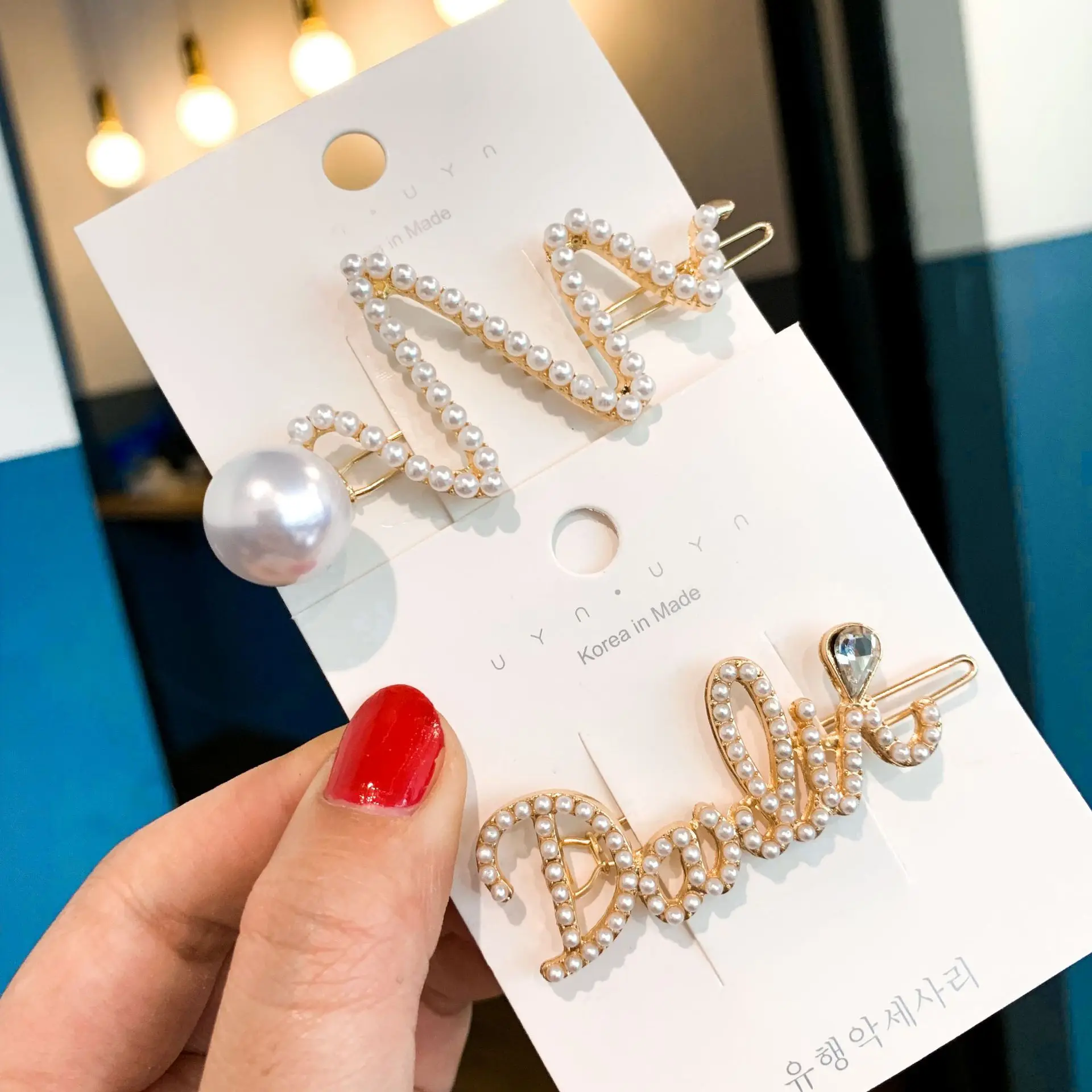 1 шт. Для женщин жемчуг Шпильки зажимы свадебные аксессуары для волос винтажный