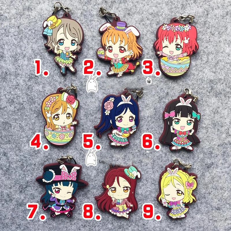 1 шт. аниме брелок LoveLive! Брелок с подвеской sunshine aqours Takami Чика таками Chika Keychian kulcstarto