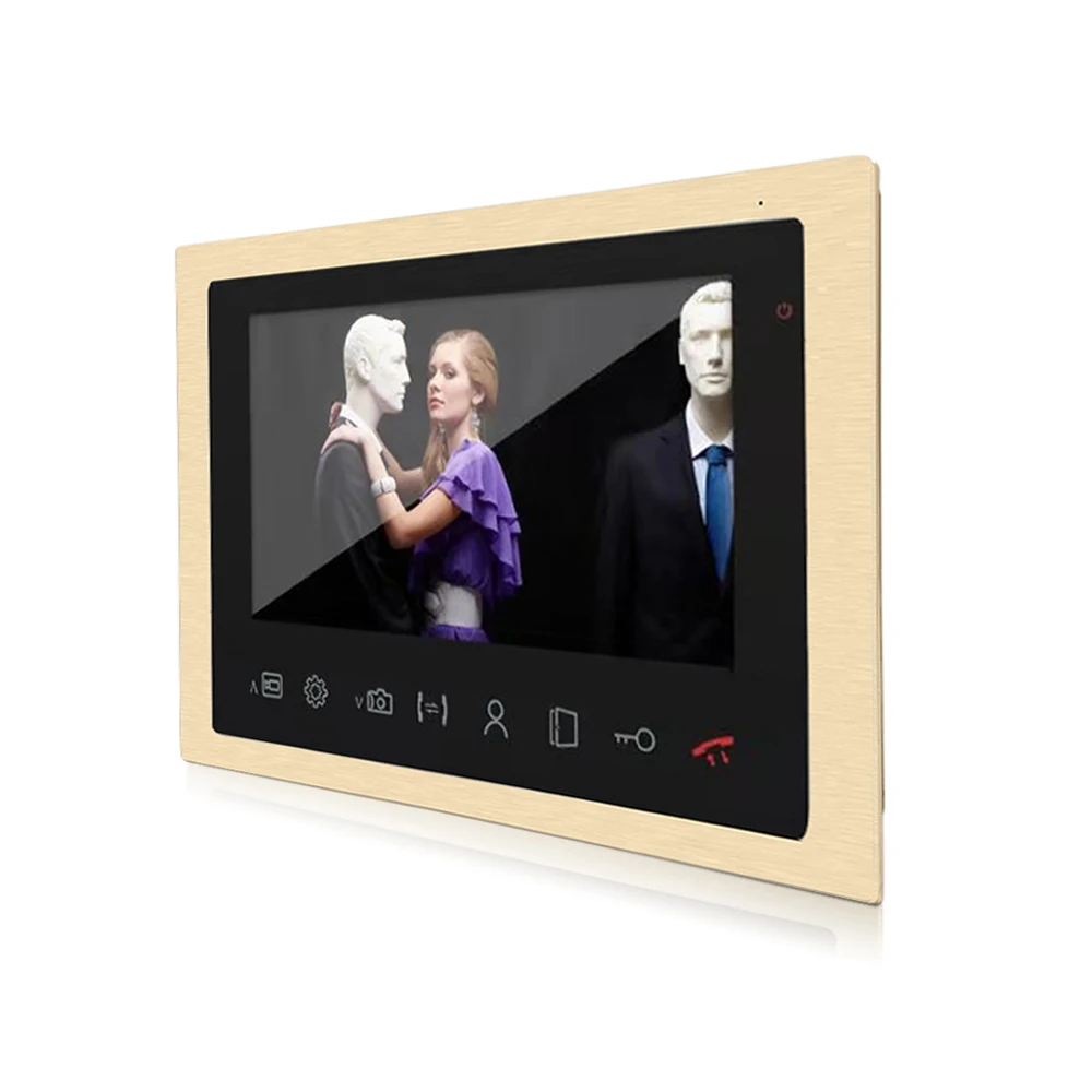 

Dragonsview 4 Wire Wired Video Door Phone Door Bell Intercom System Apartment Villa Access Control 10 Inch 960P AHD Record 5V1