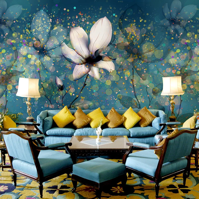 

[Self-Adhesive] 3D Beautiful Flower Colored Painting 8 Wall Paper mural Wall Print Decal Wall Murals