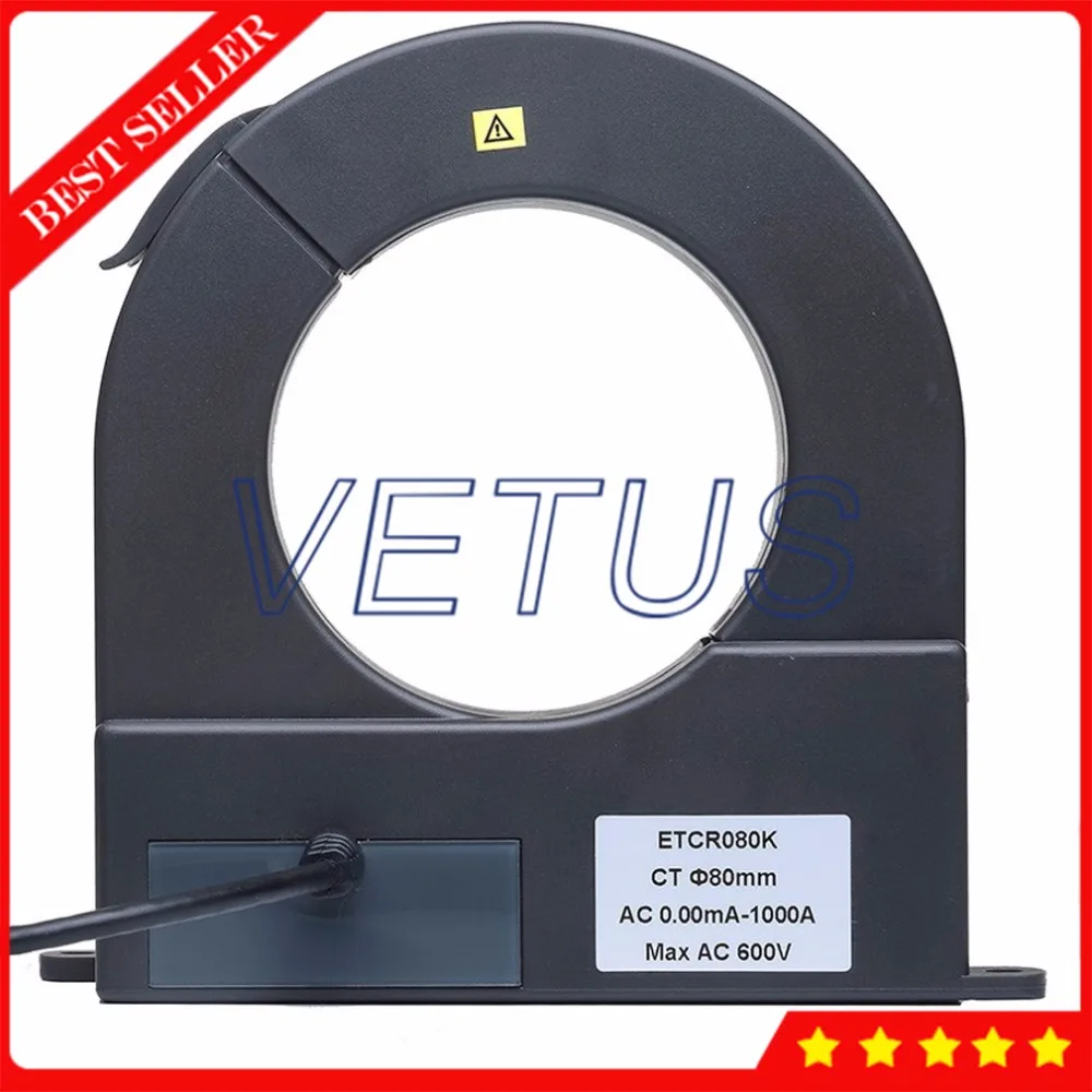 ETCR080K Clamp Size 80mm 0.00mA~60A High Accuracy Leakage Current Sensor with Split Type AC Meter Measurement | Инструменты