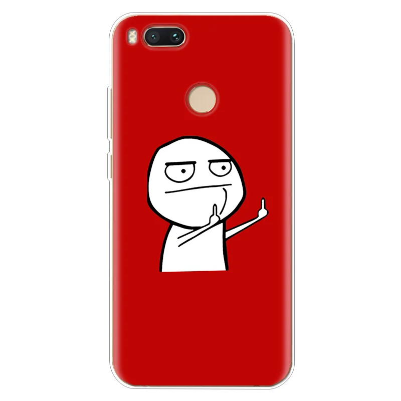 hren Милый ультратонкий для Xiaomi mi A1 чехол с мультяшным рисунком, силиконовая задняя крышка для Xio mi 5X mi 5X, прозрачный ТПУ чехол для телефона - Цвет: hren