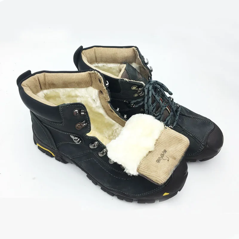 Ботинки мужские зимние из натуральной кожи на шерсти|boots boots|boots menboots snow |