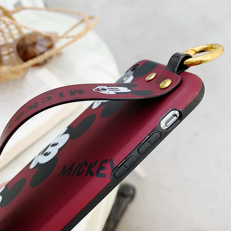 Для iphone XR XS max X милый ремешок на запястье мягкий чехол для телефона для iphone 8plus 7 7plus 6 6S 6p мультяшный чехол с ромашками