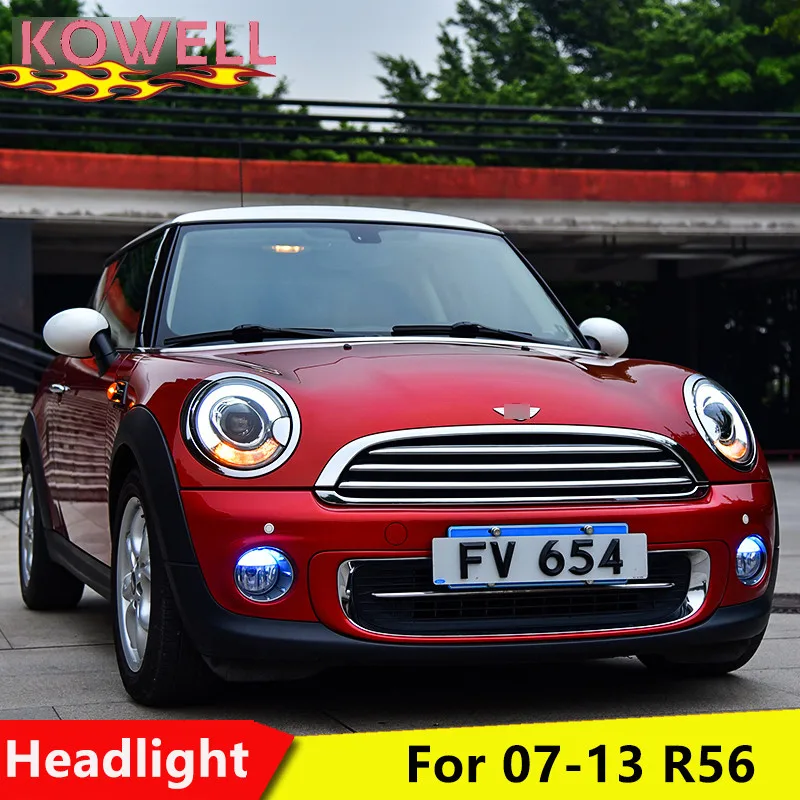 

KOWELL Car Styling Car Styling For BMW mini R56 headlights 2007-2013 For R56 head lamp led DRL front Bi-Xenon Lens Double Beam
