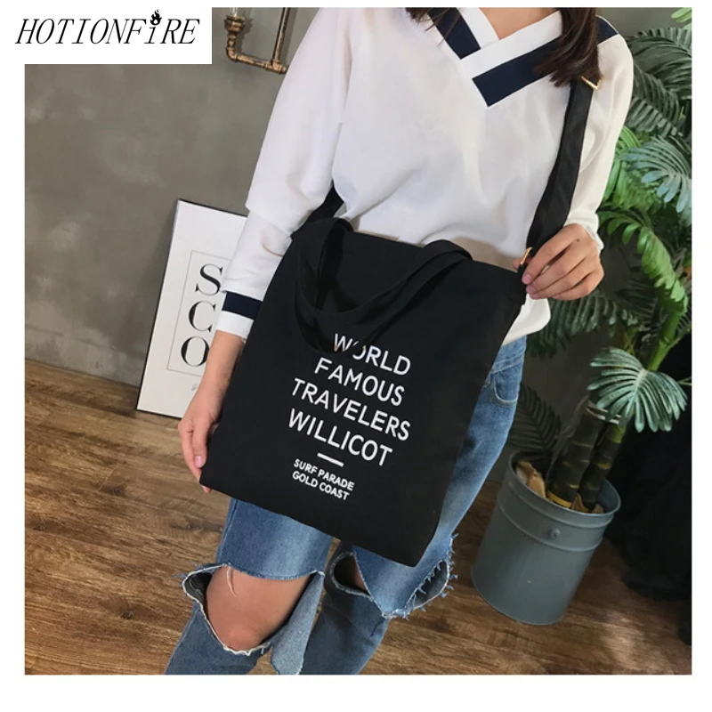 

Women's Bags The New Casual Versatile One Shoulder Shopping Bag High Quality Student Big Capacity Temperament Totes Canvas