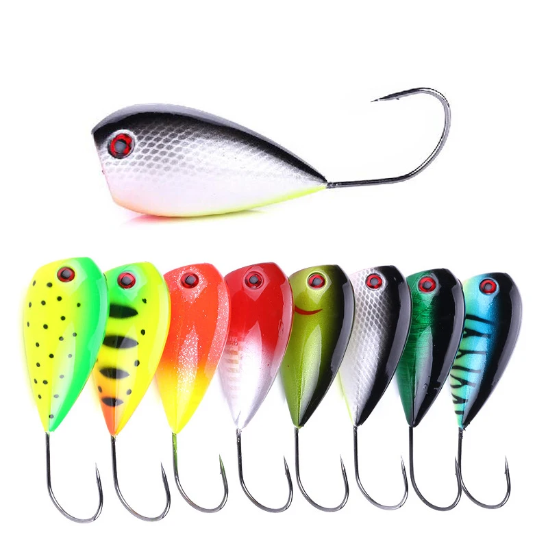 

1pcs Big single hook Popper Fishing lure wobblers Hard lure artificial Fake bait croatian egg Outdoor sea fishing 8cm/13g Poper