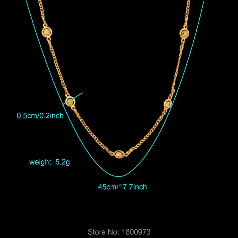 Новое поступление ожерелье с золотым шариком Аллах для женщин цепочка из звеньев