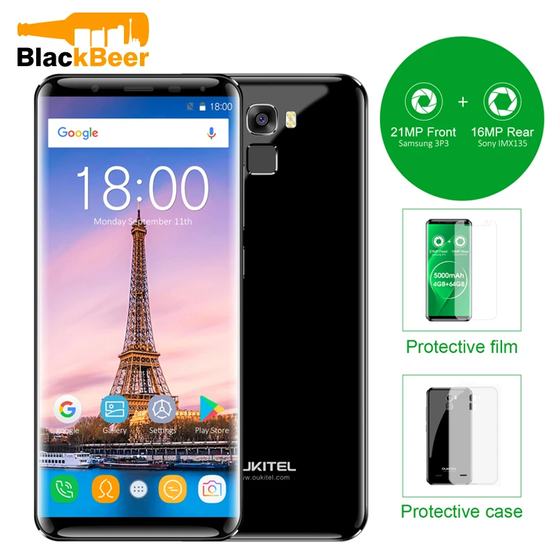 Oukitel K5000 смартфон 5 7 &quotHD край уменьшенного использования пластин Дисплей
