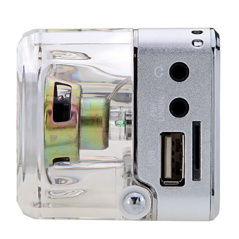 Портативный мини-динамик Цифровой музыкальный MP3/4 плеер Micro SD/TF USB диск динамик FM радио ЖК-дисплей-20