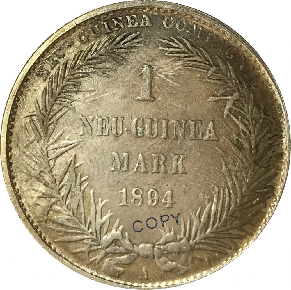 Копия монеты из мельхиора покрытая серебром 1 марка Германия 1894 | Дом и сад