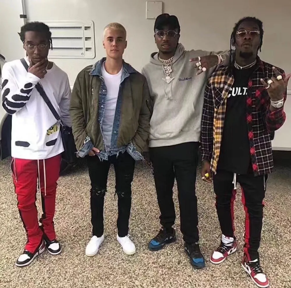 Новые известные Брендовые брюки на молнии уличная одежда в стиле хип хоп модная