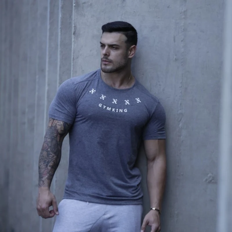 Новая летняя брендовая футболка The Stadium Stringer, Мужская модная футболка с короткими рукавами для бодибилдинга и фитнеса, M-XXL большого типа