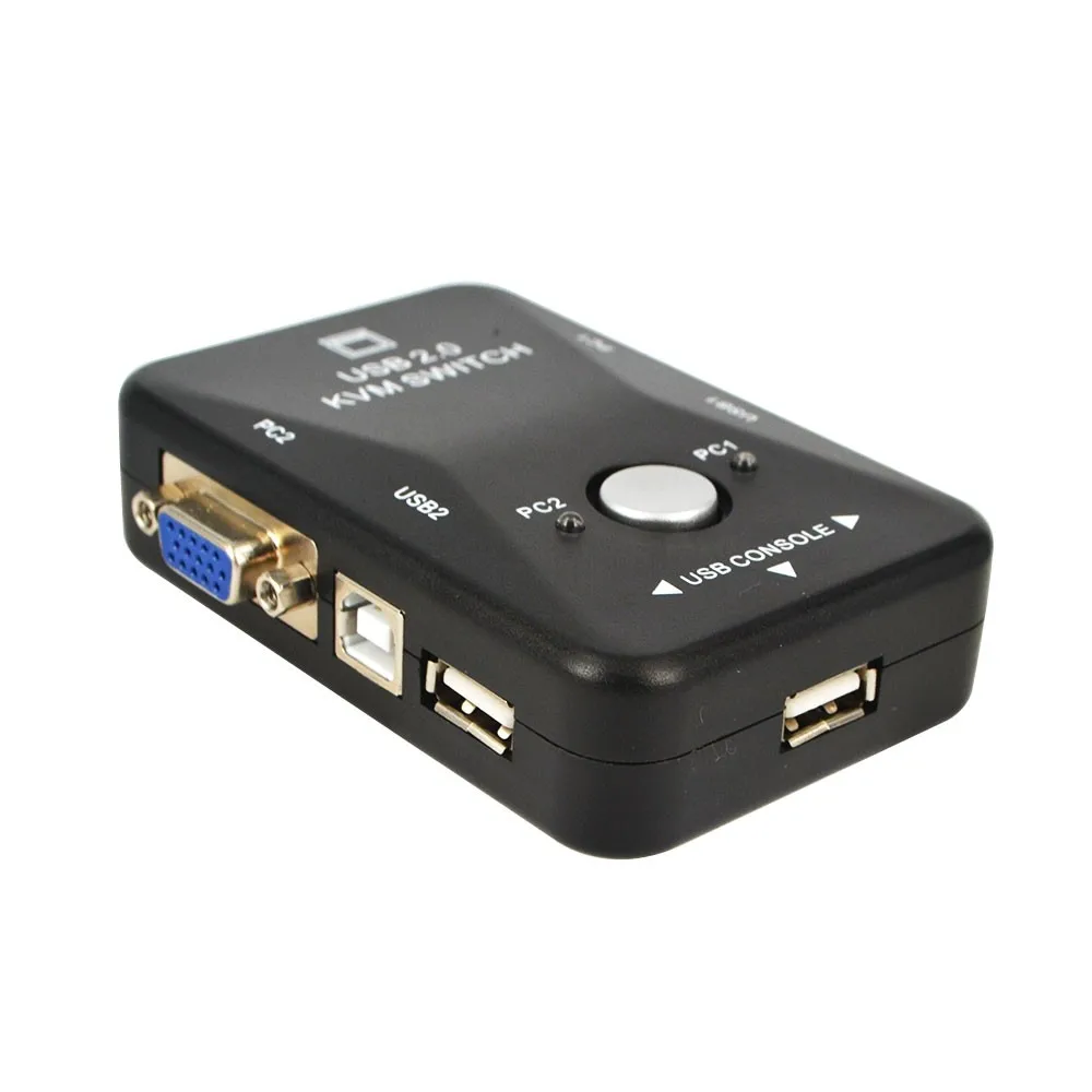 USB KVM переключатель с 2 портами VGA SVGA Box 0 Мышь Клавиатура 1920*1440 | Компьютеры и офис