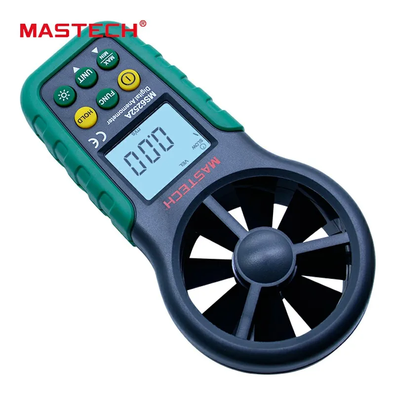 Цифровой анемометр MASTECH MS6252A измеритель скорости ветра с держателем данных и ЖК
