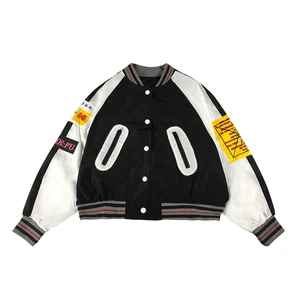 Женская джинсовая куртка, однобортная куртка в стиле бойфренда, с длинным рукавом, градиентные цвета, для весны и осени