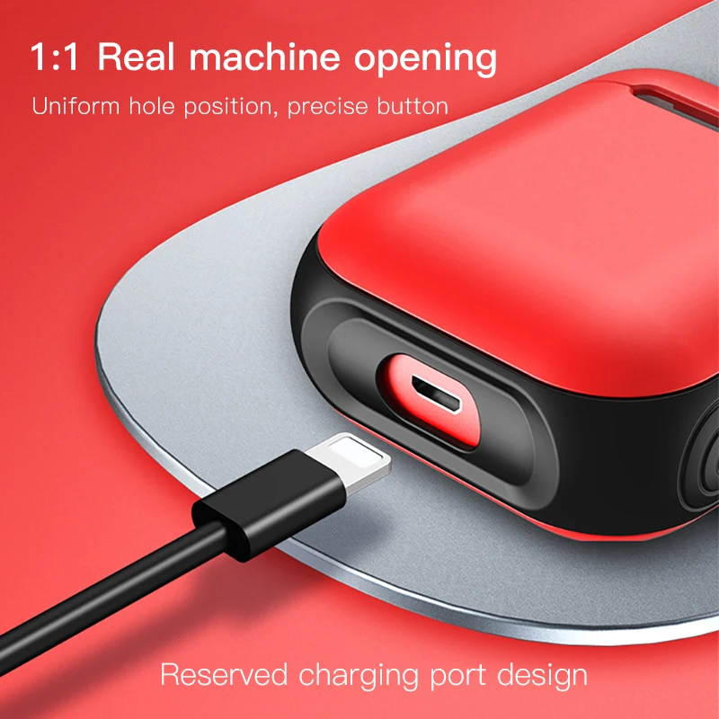 ! ACCEZZ портативный Bluetooth беспроводной Чехол для наушников Apple Airpods PU + PC Drop защитные