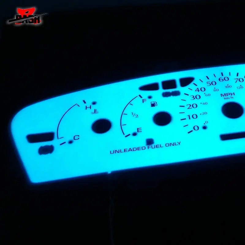 DASH EL Glow Gauge для неонового 1995 2011 голубое зеленое свечение|Спидометры| |