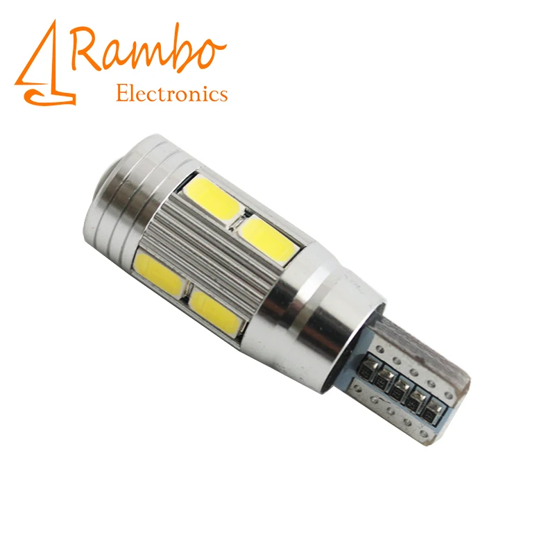 2X Тюнинг автомобилей авто светодиодный T10 194 W5W Canbus 10 smd 5730 светильник лампа без