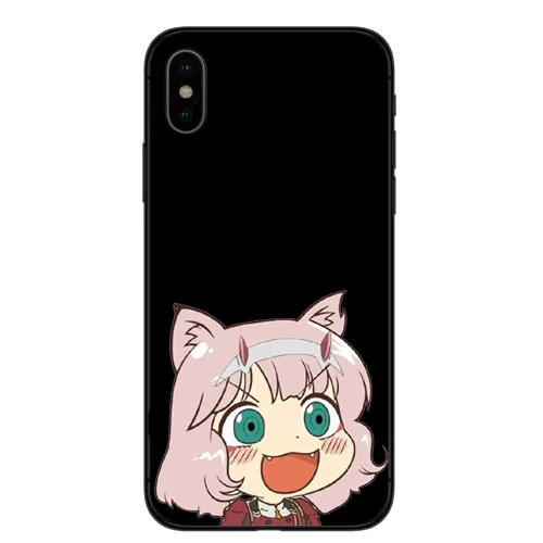 Мягкий термополиуретановый чехол Dois querida na FRANXX аниме Zero Two DIY Pintado Bonito Acessorios для телефона для iphone X 8 7 6 5 4 Plus - Цвет: TPU