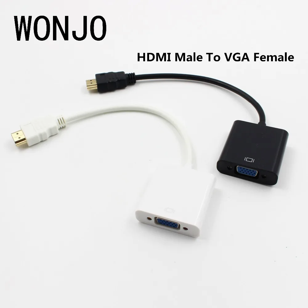 Чипсет HDMI штекер VGA разъем Женский видеокабель адаптер шнура конвертера 1080P