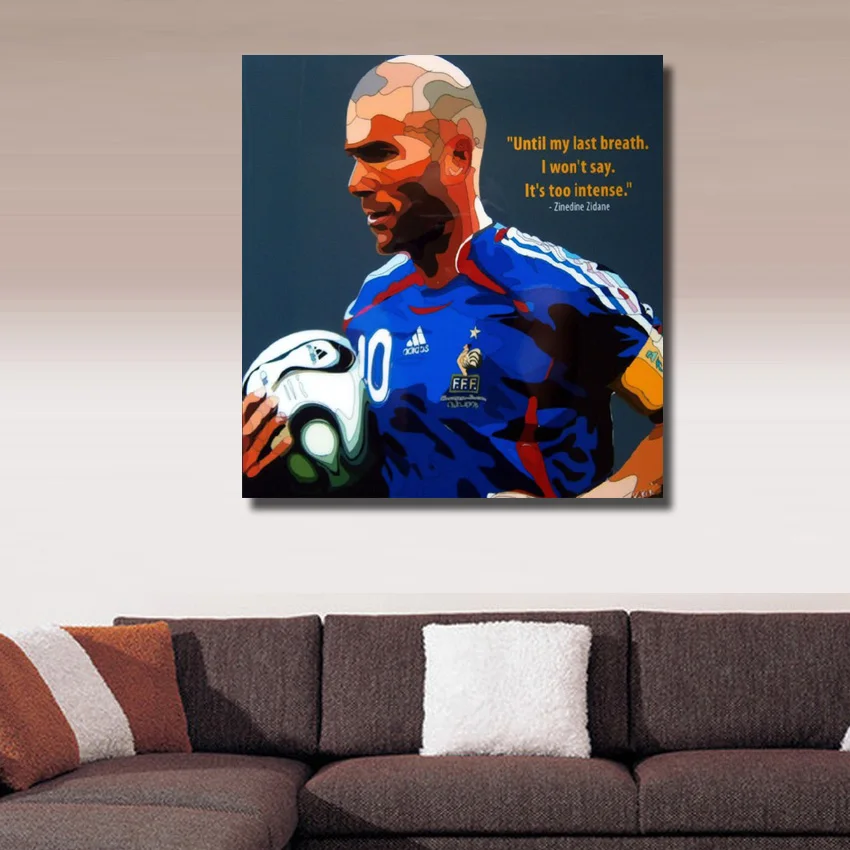 Бесплатная доставка высокое качество расписанный вручную футбольный постер