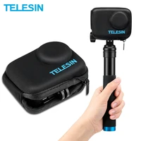 telesin portable mini eva bag handheld protector carrying case for dji osmo action sport camera accessories