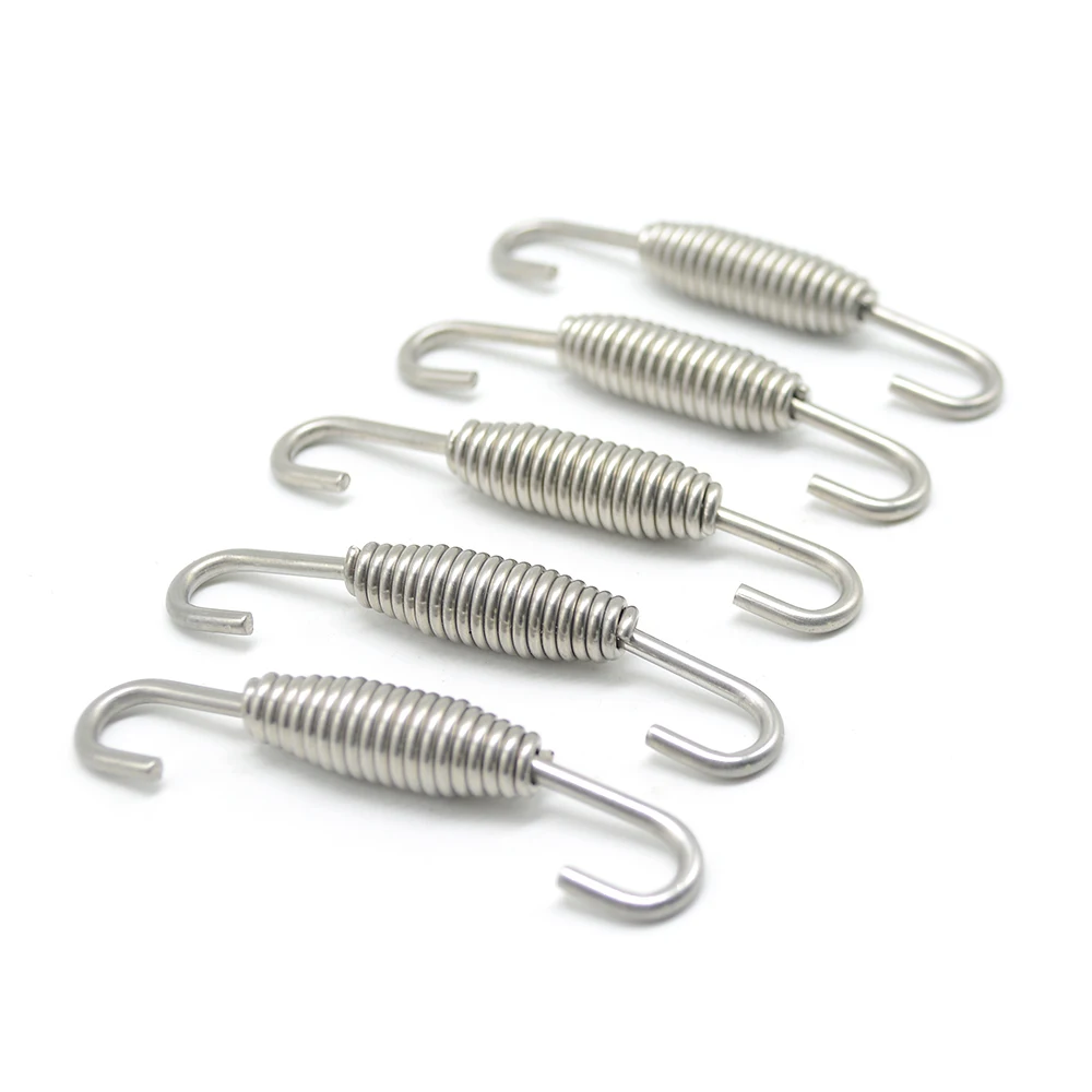 5pcs/lot Tension Spring With Hook extension For Tensile Exhaust Mid Pipe Muffler Dirt bike Enduro Off Road Moto Escape | Автомобили и