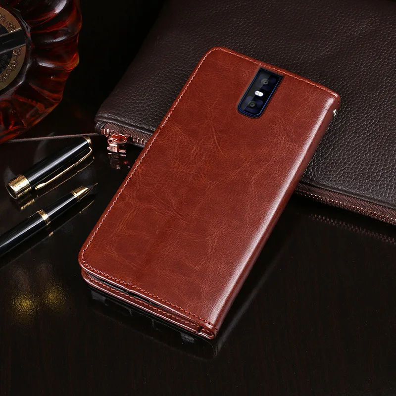 Роскошные Винтаж из искусственной кожи с откидной крышкой для Oukitel K3 K5 чехол
