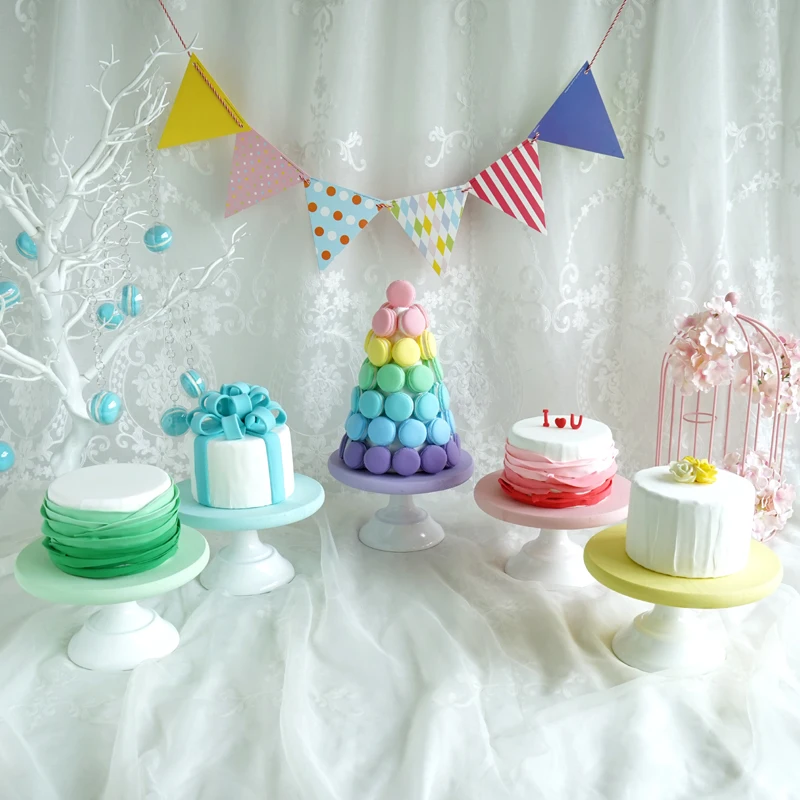 Разноцветная деревянная подставка для торта будущей матери/первый день рождения