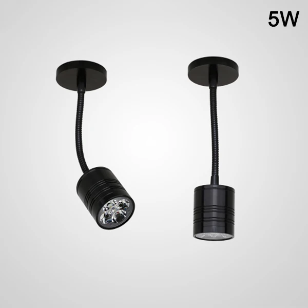 

New LED Tube Spotlight 360 Degree Rotation 3/5W Long Arm Bend Tube TV Background Wall Ceiling Light NE