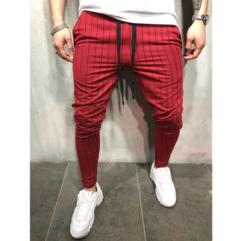 The found для мужчин саржевого Jogger 2019 в полоску Urban прямые повседневные брюки тонкий