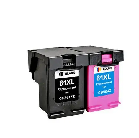 2 чернильные картриджи Pk совместимый с hp61 XL Envy 4500 4504 5530 офисный Jet 2620 4630 принтер |