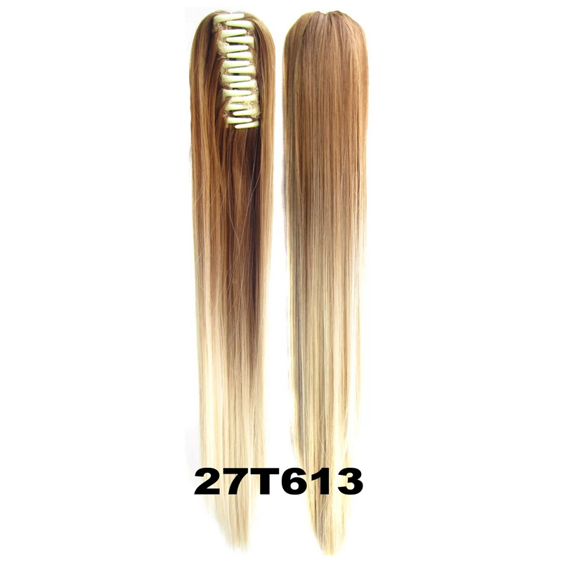 Женщины дамы Косплей 22 &quot/55 см Длинные Прямые Красочный Ombre Щековая Коготь
