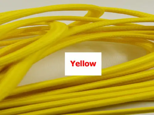 yellow color 2 м, 3 м, 5 м или 10 м/лот VDE сертифицированный 2 ядра круглый текстильный Электрический провод цветной плетеный провод тканевый кабель винтажная лампа шнур питания - Цвет: yellow color