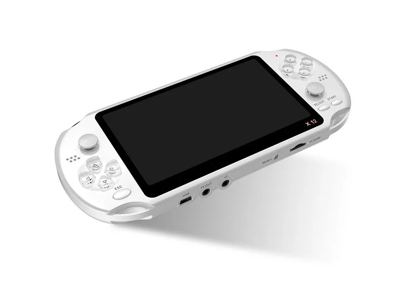 white 5,1 дюймов настоящий цвет большой экран портативная игровая консоль двойной рокер X12 видео игровая консоль - Цвет: white