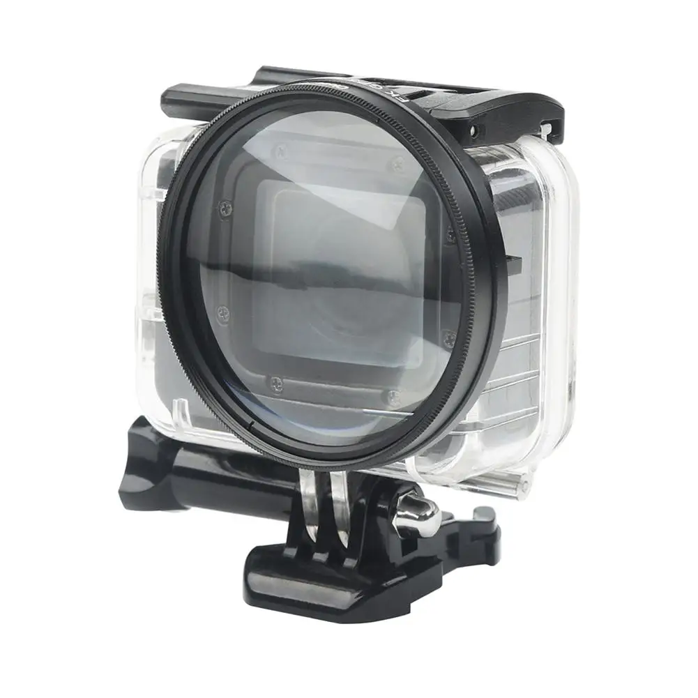 58 мм Макро 10x увеличительный крупным планом объектив для Gopro Hero 7 6 5 черный водонепроницаемый чехол