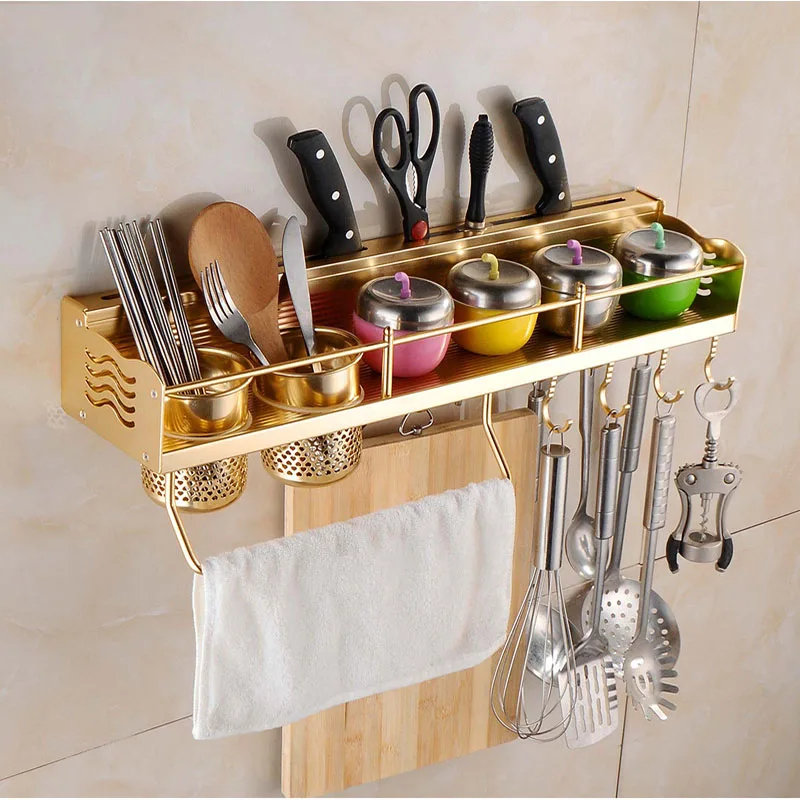 Fast and kitchen shelf space Hook Type Kitchen Cupboard Door Back Style Bracket Trash Ga New Solid 60CM 2 hollow cup 8 hook | Дом и сад
