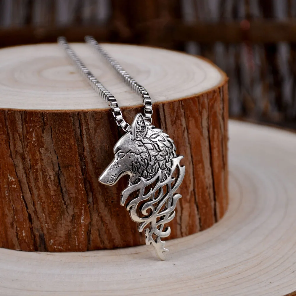 HUIDANG 1 шт. Прямая поставка хит продаж мужское Ожерелье Викинг-волк подвеска в виде